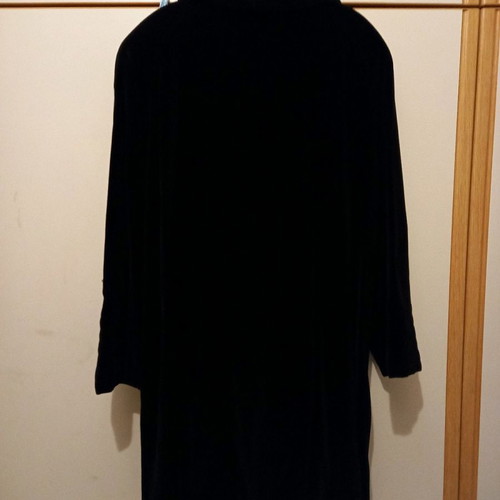 PRICE DROP: NEW VELVET BLACK COAT WITH GOLD PLATED BUTTONS.