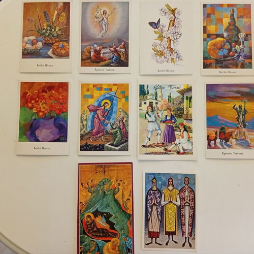 Easter commemorative greeting cards vintage, set of 10, like new
