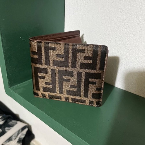 Fendi wallet, brand new, brown and gold