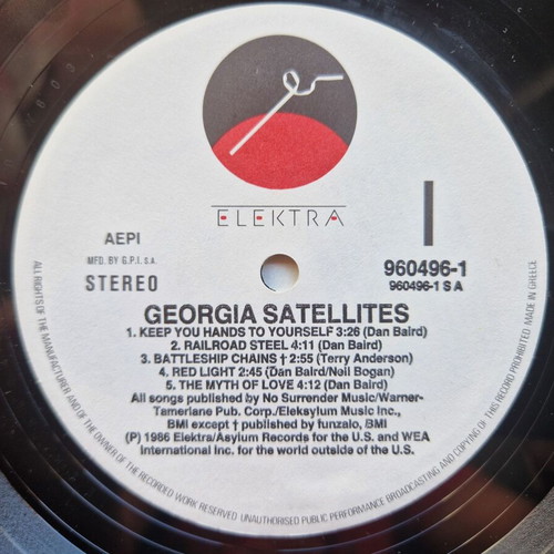 Georgia Satellites LP rock album like new