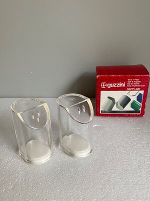 Guzzini Vintage Salt and Pepper Set in Acrylic New in Box