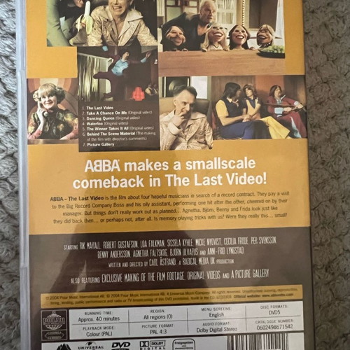 Abba The Last Abba Video DVD used