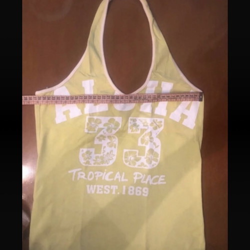 Bershka Helterneck Top like new, green yellow
