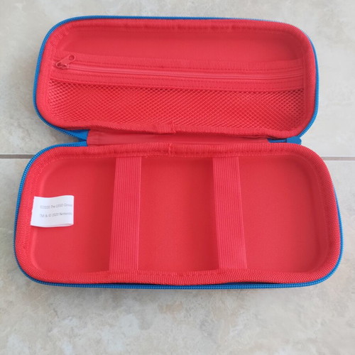 Nintendo Switch carrying case with LEGO Mario theme, new