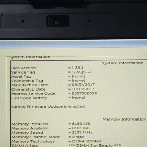 Dell Latitude 5414 Rugged i7 6600u barebone used with camera module
