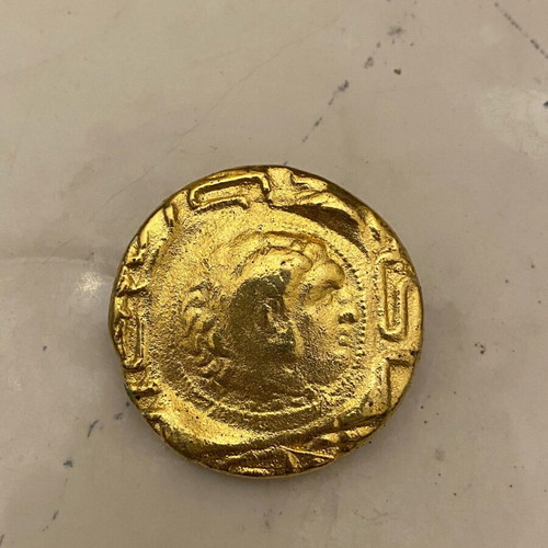 Byzantine pin gold plated used