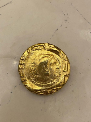 Byzantine pin gold plated used