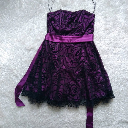 Bonprix evening dress L like new, black and purple