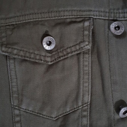 Jean jacket khaki like new, size XL