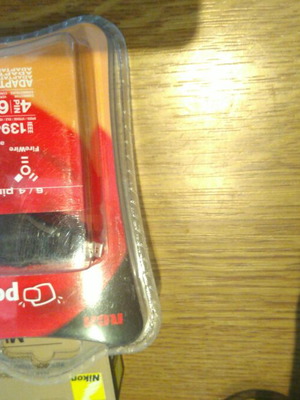 Firewire 6pin female to 4pin male adaptor new