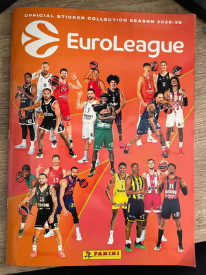 Αυτοκόλλητα Euroleague Panini σεζόν 2025-26 καινούργια