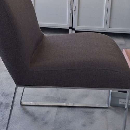 Kitchen chairs, set of 2, metal frame
