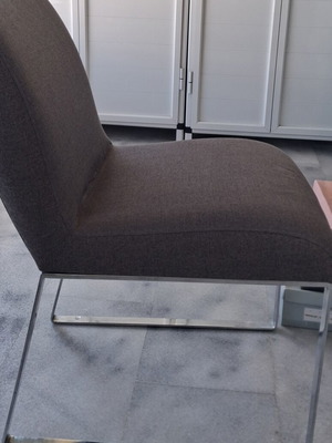 Kitchen chairs, set of 2, metal frame