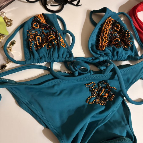 Swimsuit with embroidery like new, size S