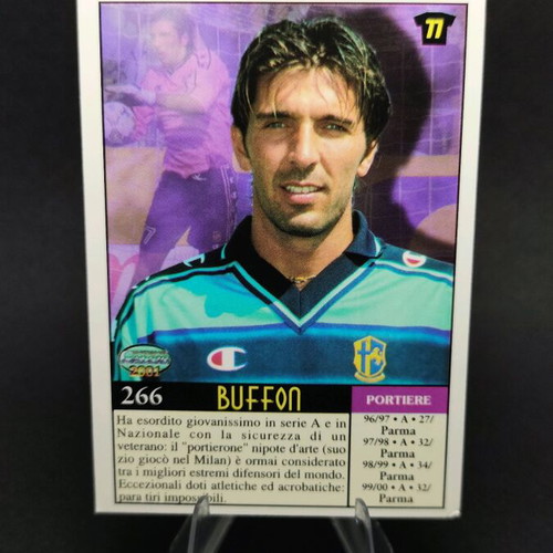 Gianluigi Buffon Parma 2001 collectible card used