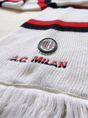 AC Milan scarf collectible double-knit used