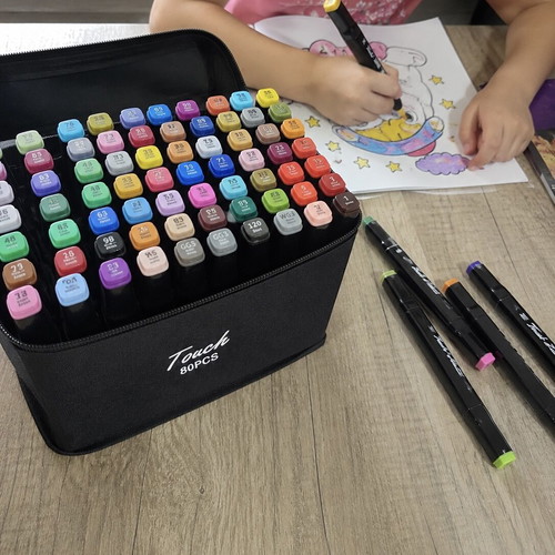 Touch 80 Colours Twin Markers art and colouring set