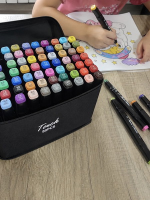 Touch 80 Colours Twin Markers art and colouring set