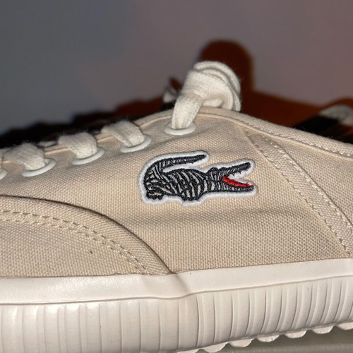 Lacoste sneakers new, exclusive collaboration with National Geographic, beige