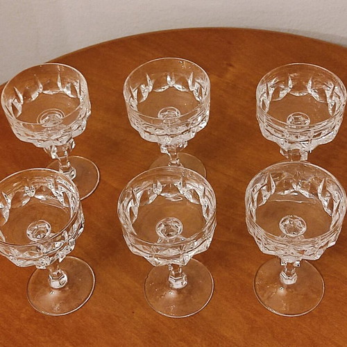 Vintage wine, liqueur and cocktail glasses like new, set of 18