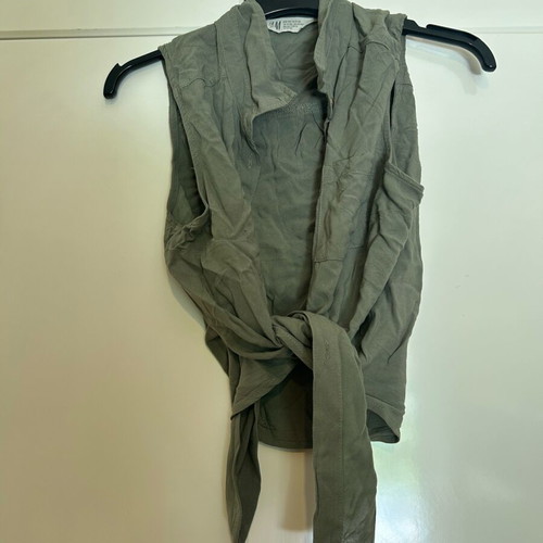 Shirt vest H&M used, green, size XXXS