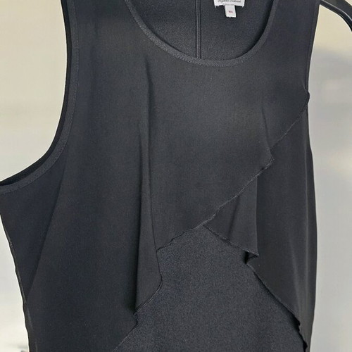 S.Oliver viscose dress with transparencies xsmall like new, black