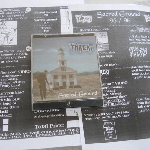 The Threat Sacred Ground CD used, metal