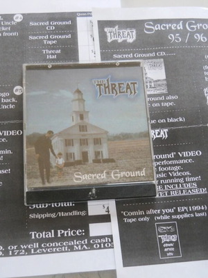 The Threat Sacred Ground CD used, metal