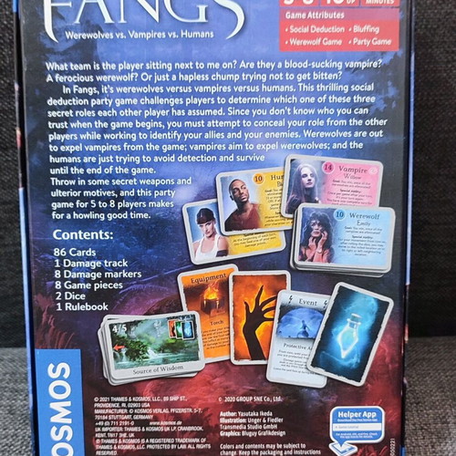 Fangs board game like new