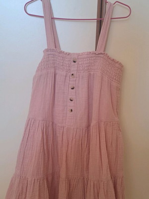 Marks & Spencer girl's dress size 7-8 years used, pink beige