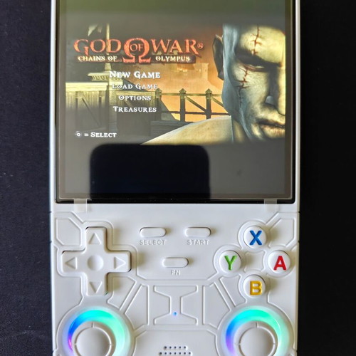 Original R36 Ultra retro handheld game console, 4.0-inch, white, 128GB, 22,000 games