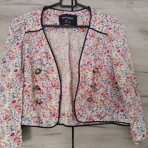 Atmosphere Floral Cardigan like new, women's XS, 3/4 sleeves