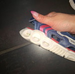 Geox kids sandals with lights, used, size 30, blue and red