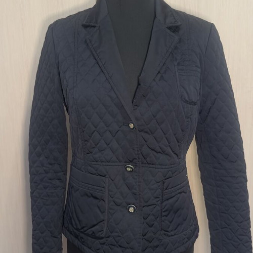 Massimo Dutti quilted jacket used, size M, black