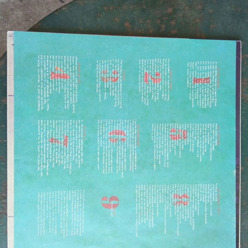Trypes vinyl used, nine paid songs 1993