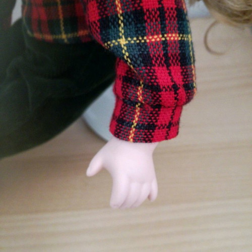 Porcelain doll used 37cm with clothes and shoes