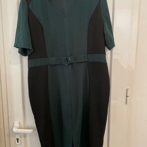 Marks & Spencer pencil dress used with belt and illusion panel