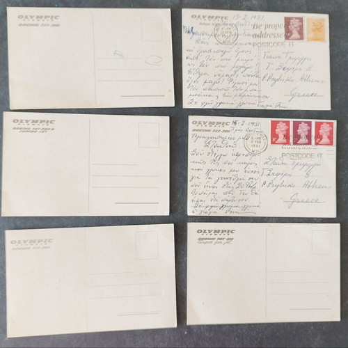 Olympic Airways postcards, set of 6