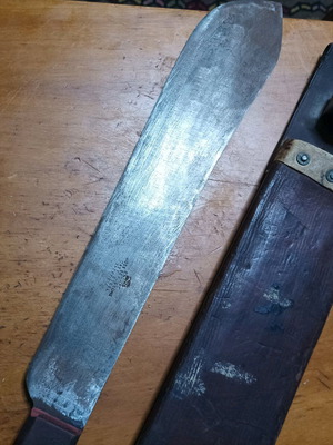 Shefield Survival Knife with Leather Sheath 1942 used