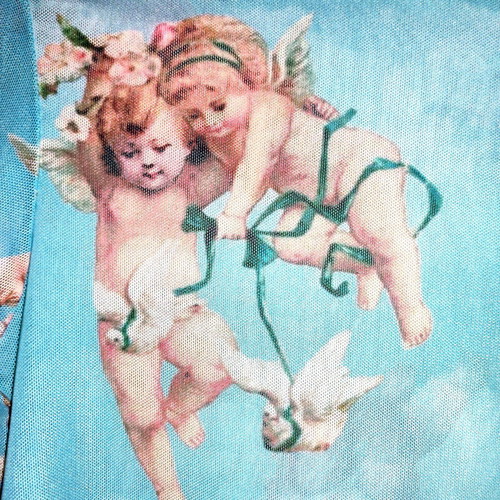 Bershka transparent cherub angel top XS like new