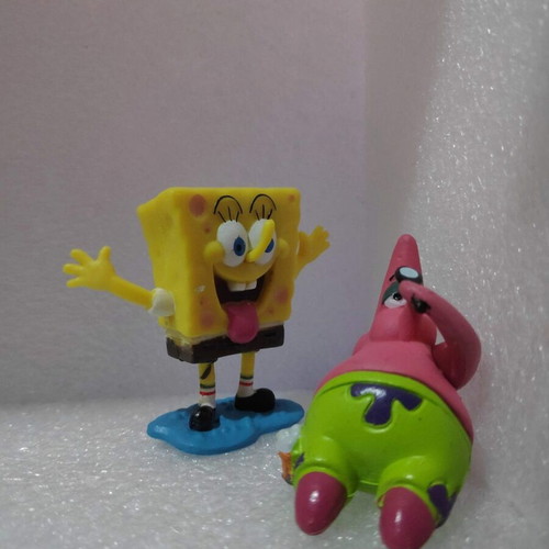 Spongebob Squarepants figure set like new, 8 collectible characters