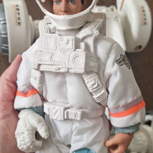 Action Man Moonraker collectible figure used with lunar rover
