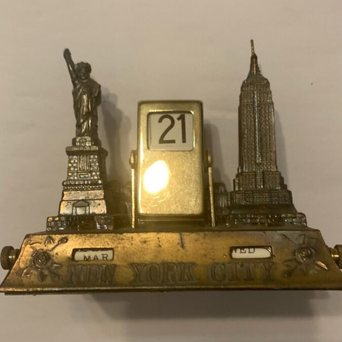 Desk calendar used New York