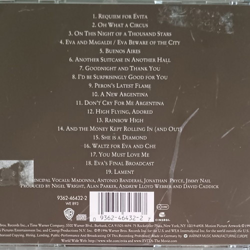 Evita original CD used