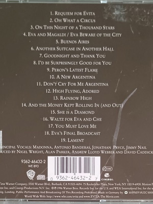 Evita original CD used