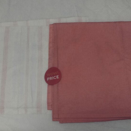 Bed sheets like new, set of 2, pink shades for single bed