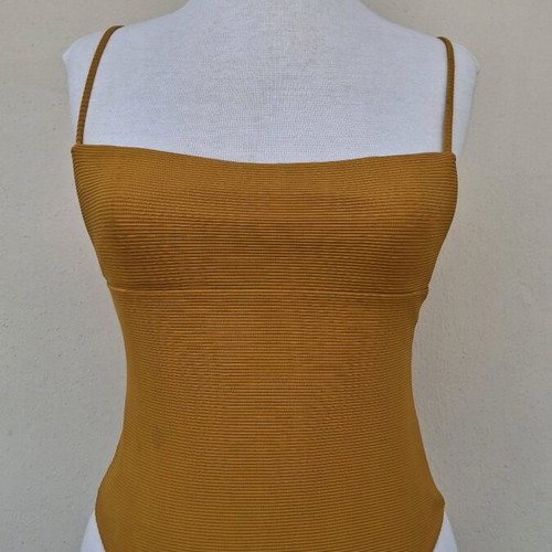One-piece swimsuit, yellow, size S