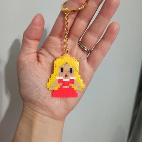 Sleeping Beauty keychain new handmade