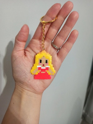 Sleeping Beauty keychain new handmade