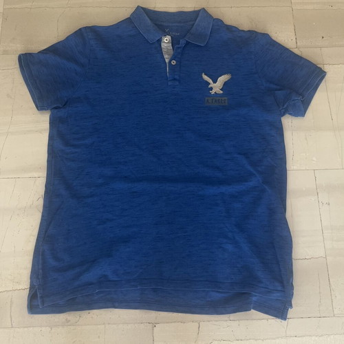 American Eagle Polo T-shirt used, blue, XL